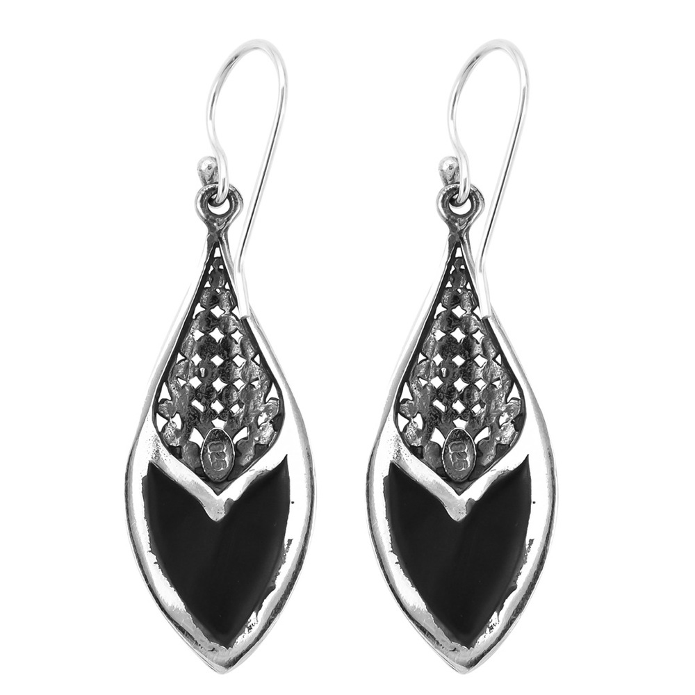 Abalone Drop Earrings - Picture 4 of 5